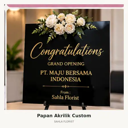 Papan Bunga Akrilik Halmahera Barat